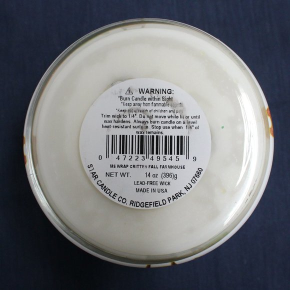 Fall Farmhouse Spice Cypress Amber Soy Blend Scented 14 oz Candle With Lid - Picture 8 of 10